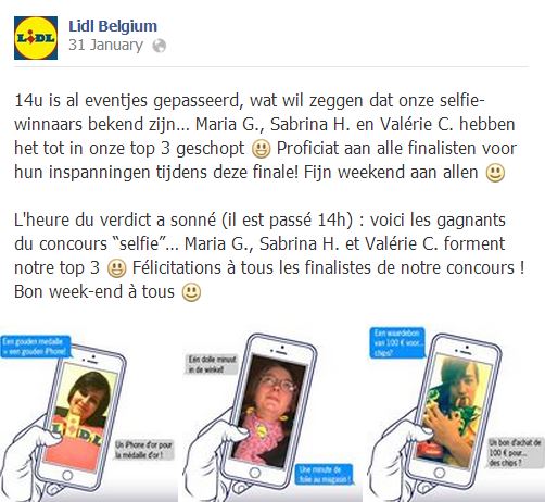 Lidl Belgium - Facebook Contest